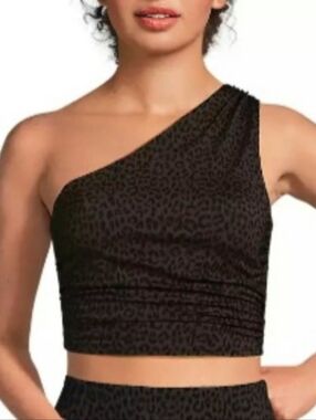 Brand New With Tags LANDS END ONE SHOULDER TANKINI TOP SZ 12
